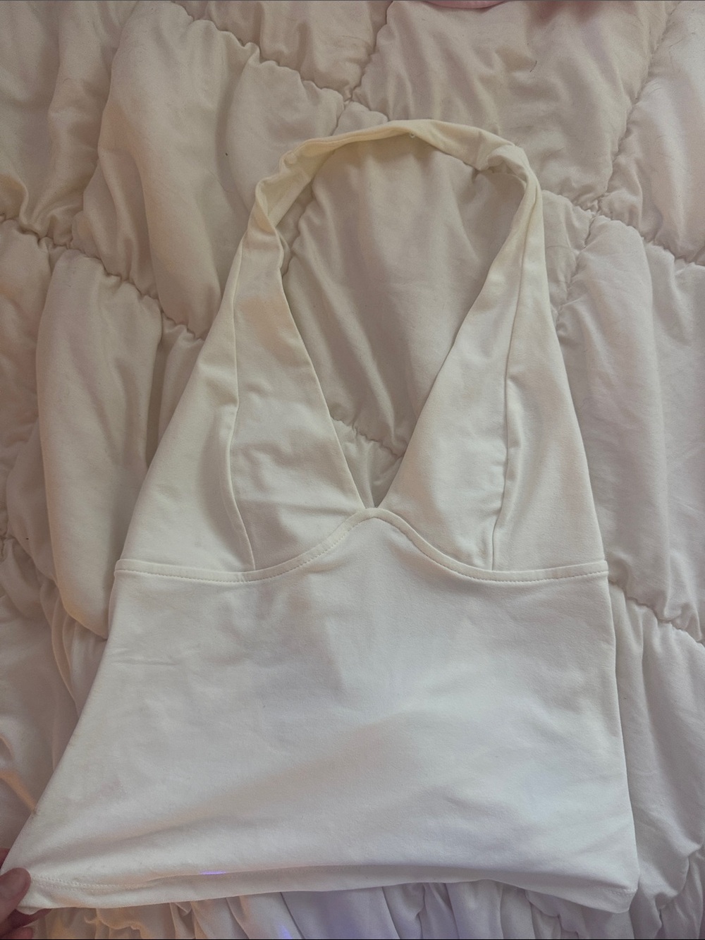 Free people Cream Halter Bralette Top - Women's Intimates size S